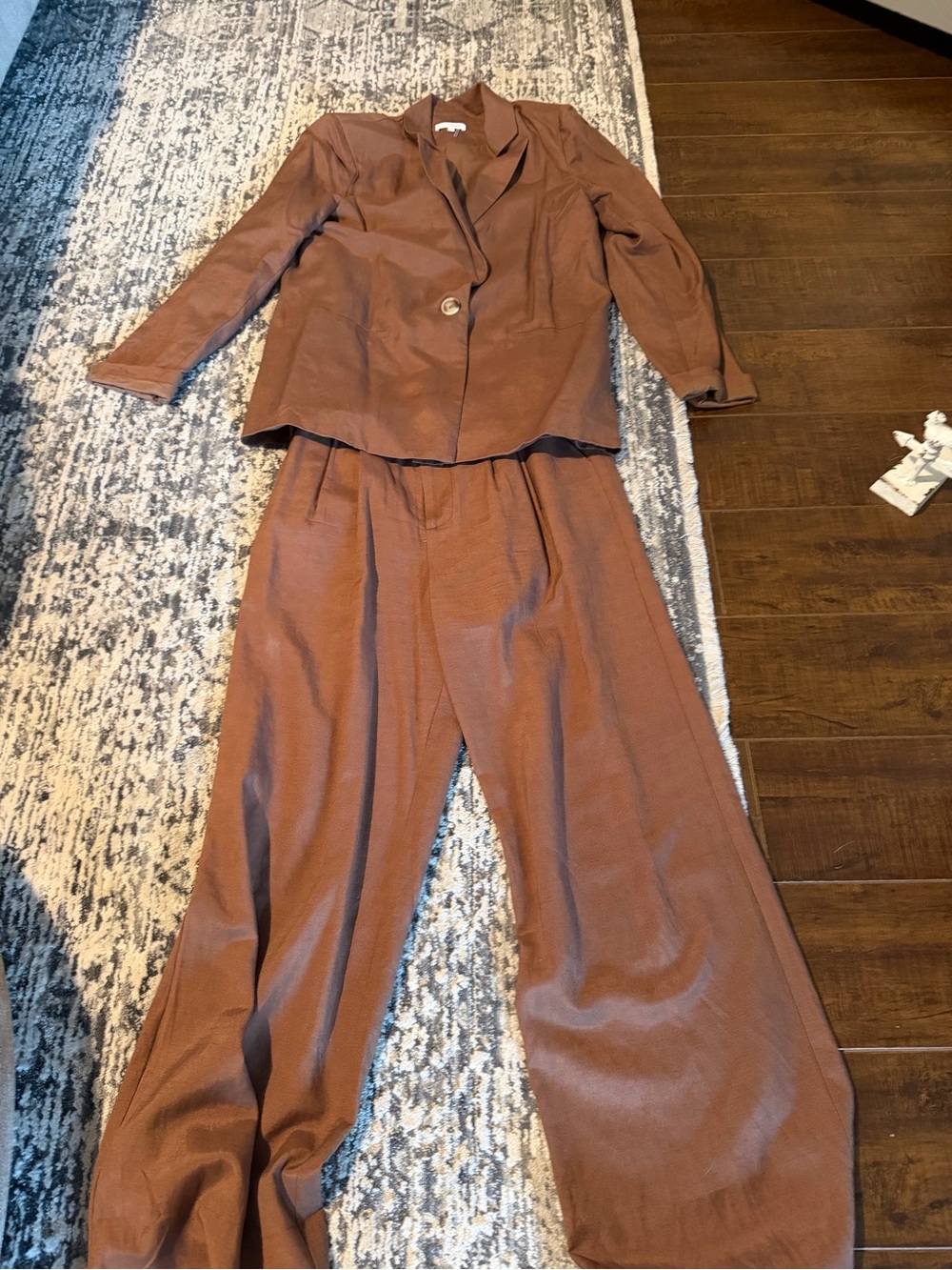 Linen pants and matching blazer